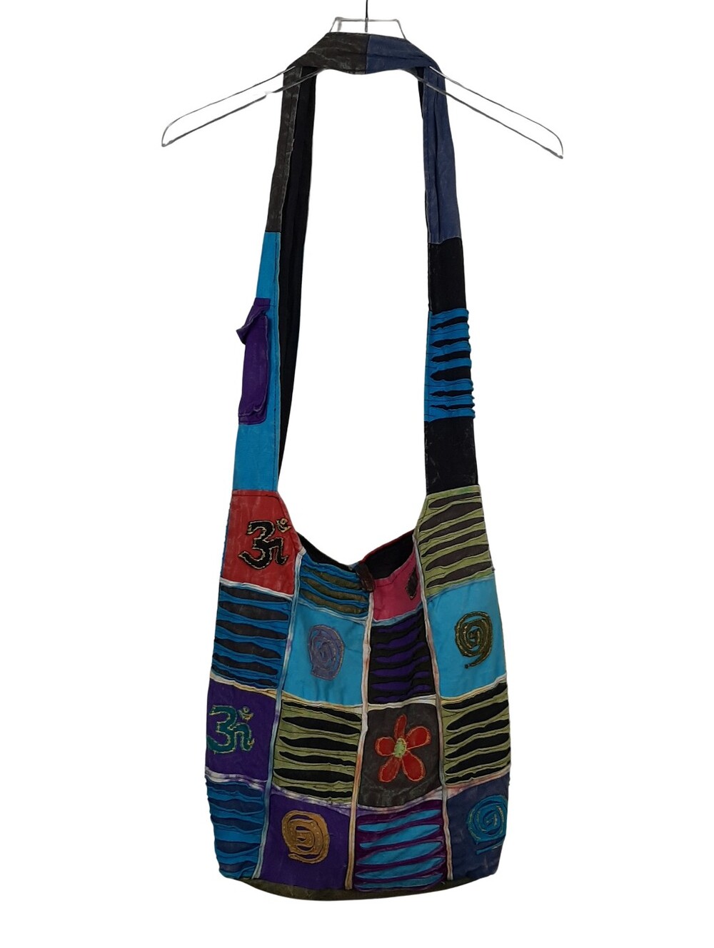 Made In Nepal Boho 100% Cotton Crossbody Bag